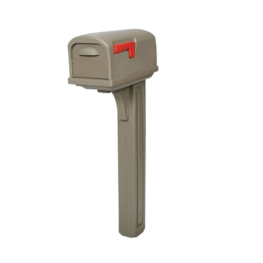 Gibraltar Mailboxes GCL100MAM Classic Mailbox Post Combo, Mocha