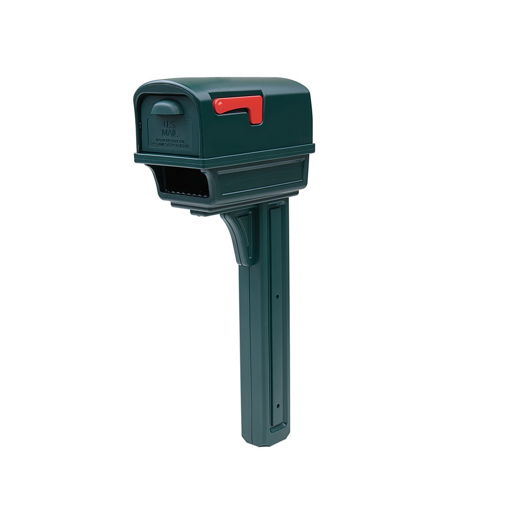 Gibraltar Mailboxes GGC1G00AM Gentry Classic Post Mount Mailbox, Green