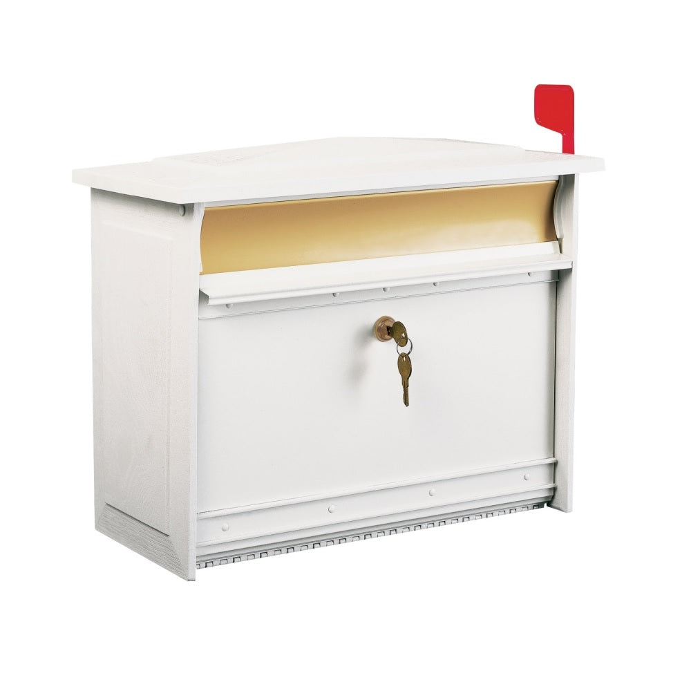 Gibraltar Mailboxes MSK00WAM Mailbox, Polymer, White