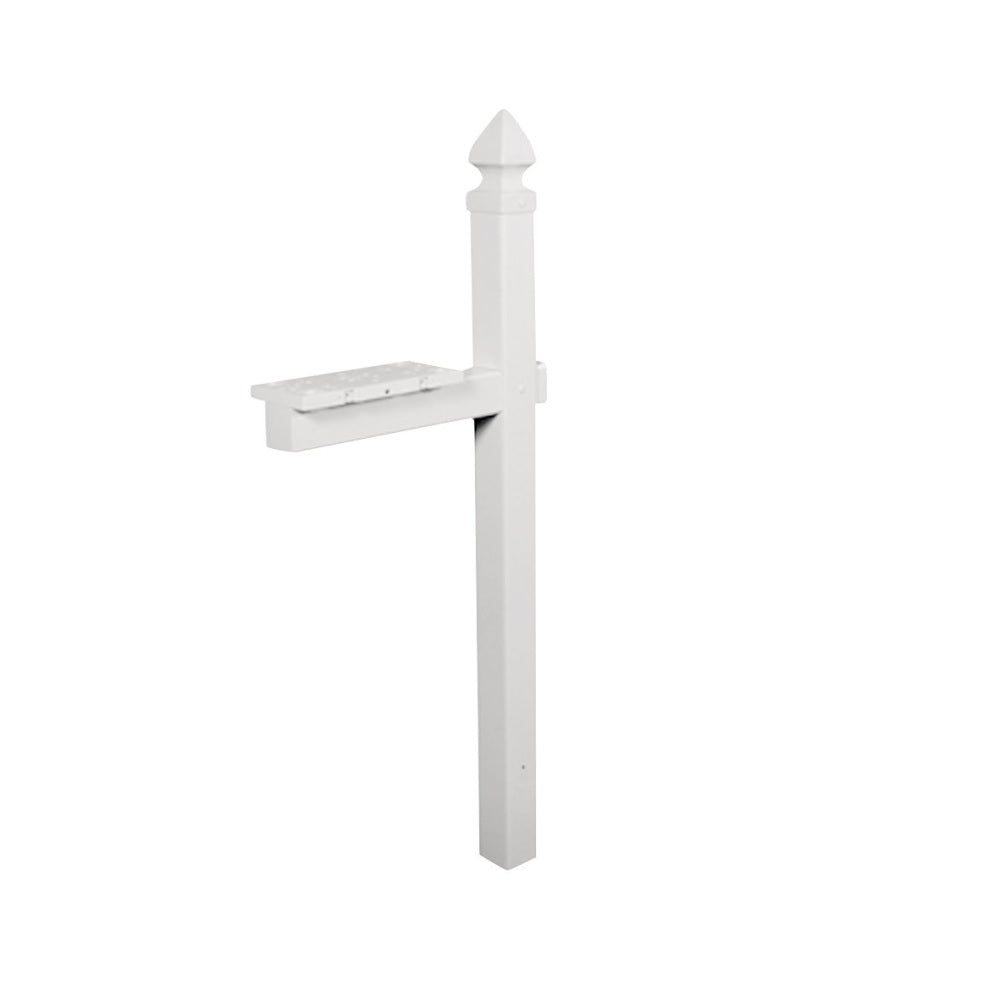 Gibraltar Mailboxes WP000WAM Mailbox Post, White