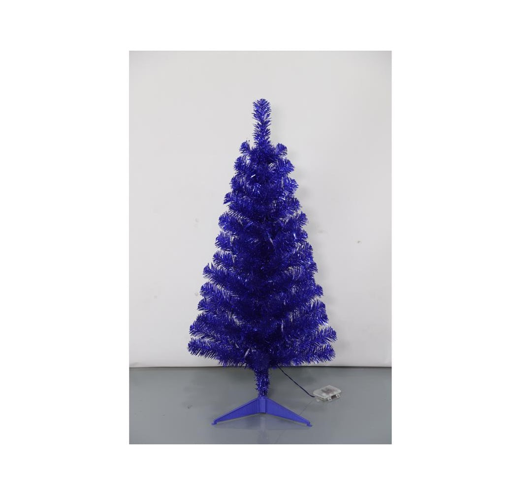 Giftwares GW24-X107B Full Tinsel Blue Christmas Tree