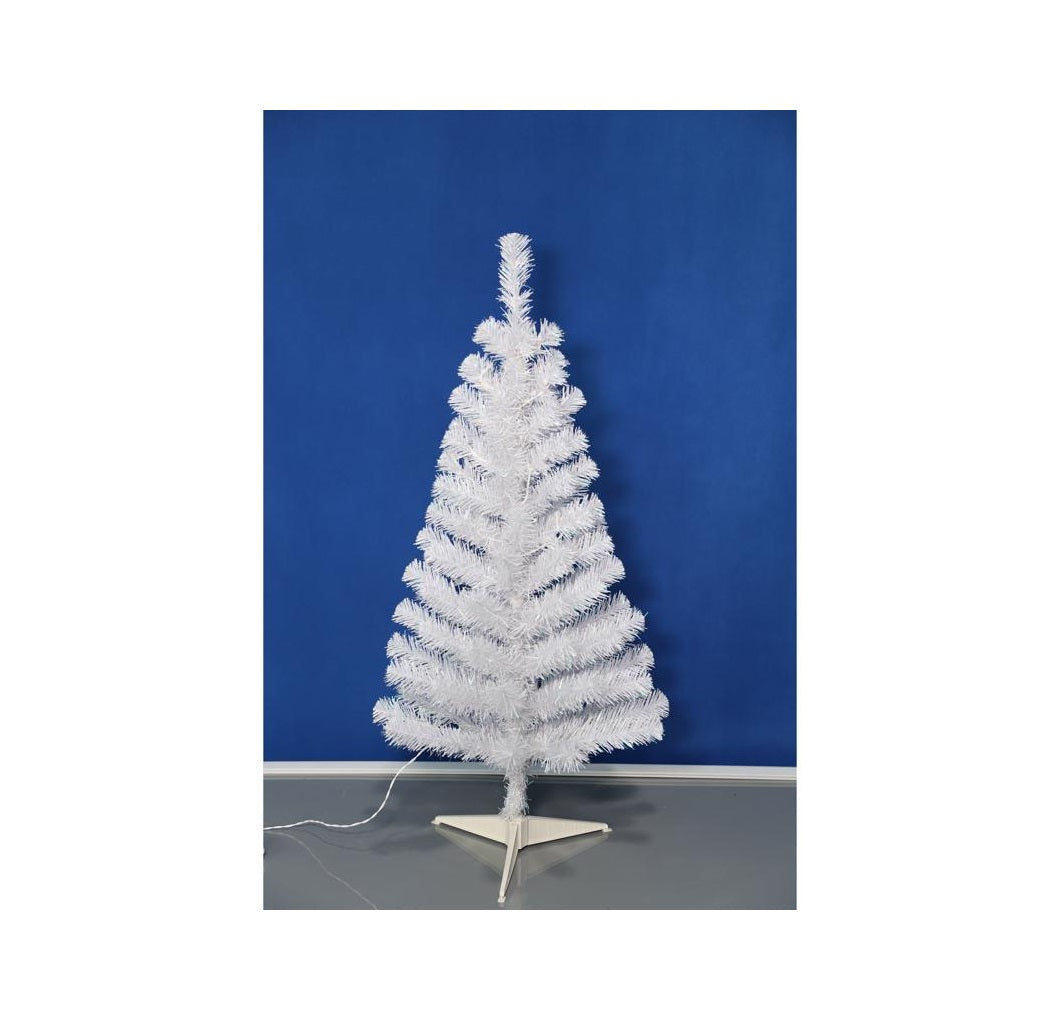 Giftwares GW24-X107W Full Tinsel White Christmas Tree, 3 feet