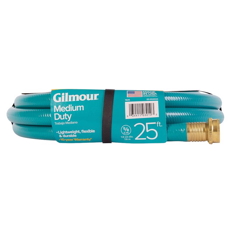 Gilmour 816251-1014 Medium Duty Garden Hose, Blue, 5/8 inch X 25 ft