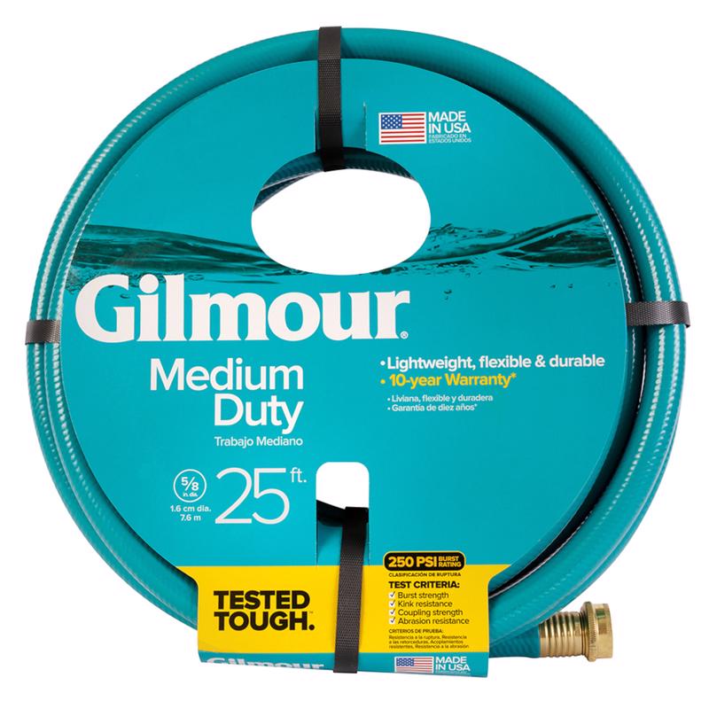 Gilmour 816251-1014 Medium Duty Garden Hose, Blue, 5/8 inch X 25 ft