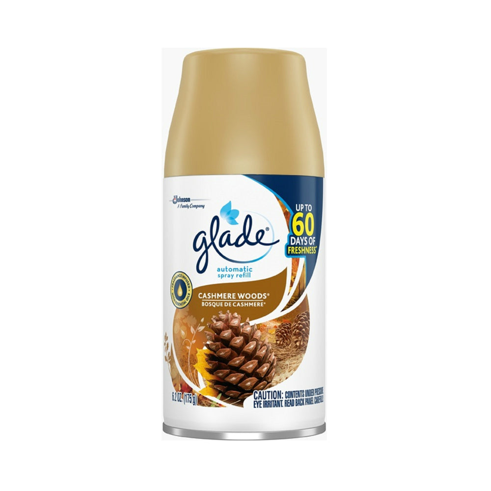 Glade 72961 Cashmere Woods Automatic Air Freshener Spray Refill, 6.2 oz