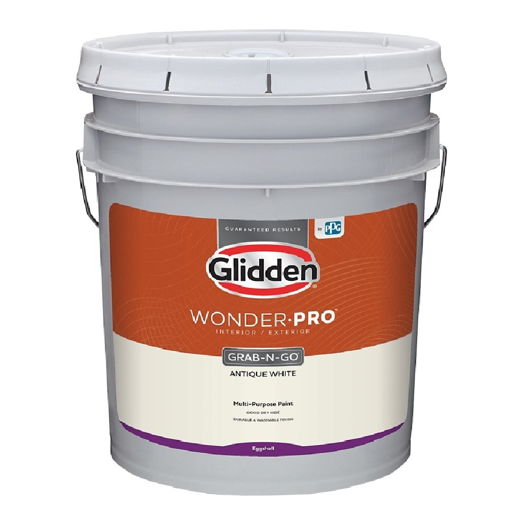 Glidden GLWP31AW/05 Wonder-Pro Series Paint, Antique White
