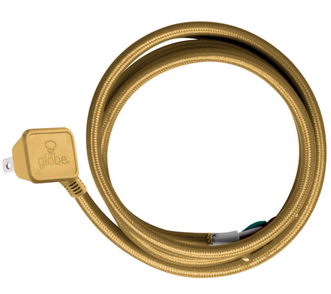 Globe Electric 60689 Pendant Light Cord, 15', Rose Gold