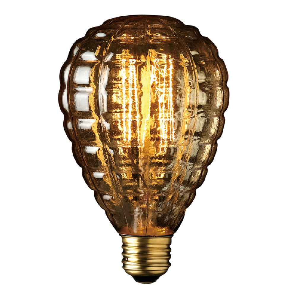 Globe 84635 Granada G40 Decorative Incandescent Bulb, Amber, 40 W