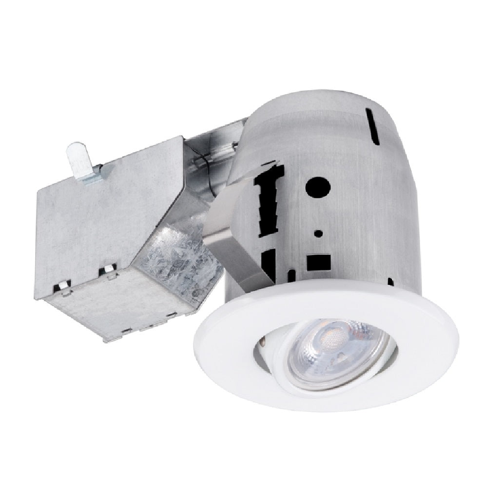 Globe 91194 LED Recessed Directional Downlight Kit, Frost, White, 3" W