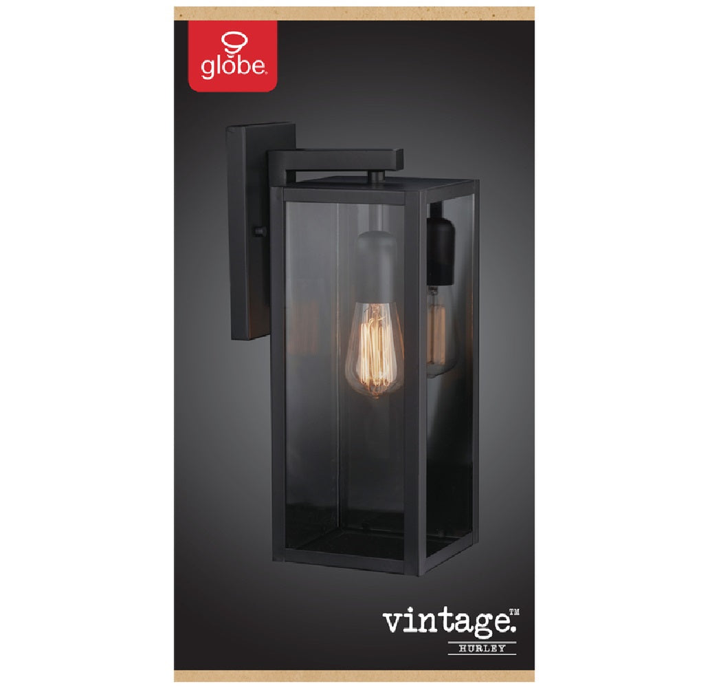 Globe 44314 Vintage Hurley Wall Sconce, Matte, Black