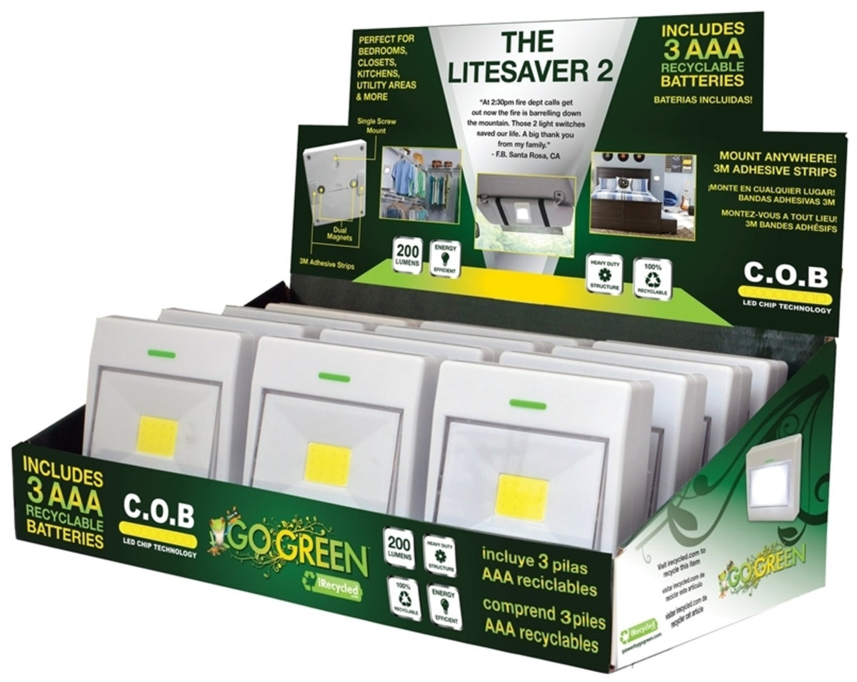 Go Green GG-113-RSWLT The LiteSaver 2, 200 Lumens