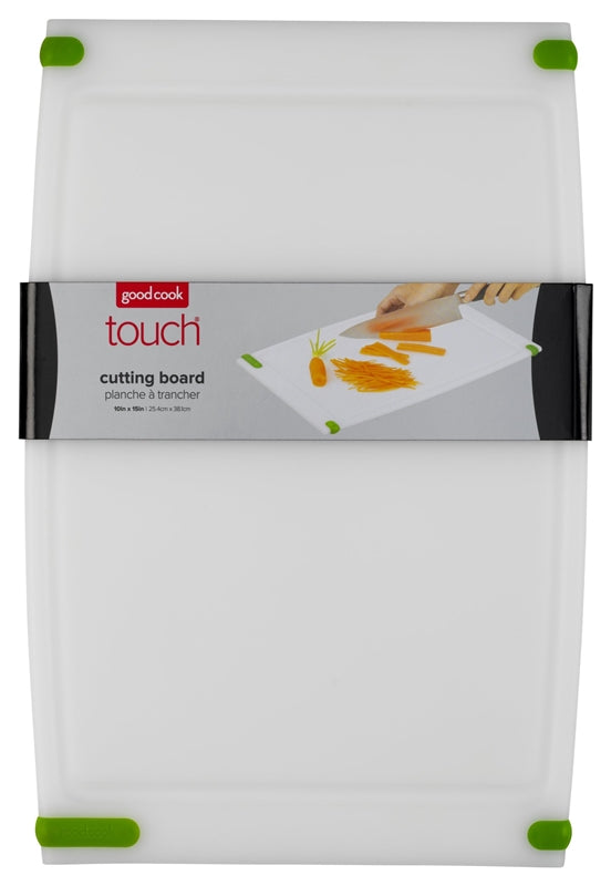 Good Cook 20309 Touch Cutting Board, Plastic, 10" X 15"