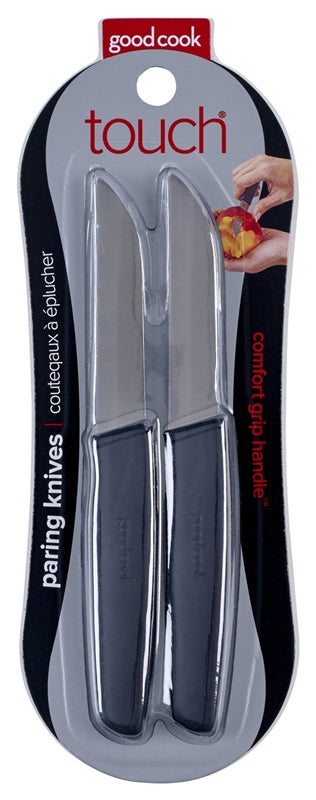 Good Cook 20333 Paring Knife, Black, 2 piece