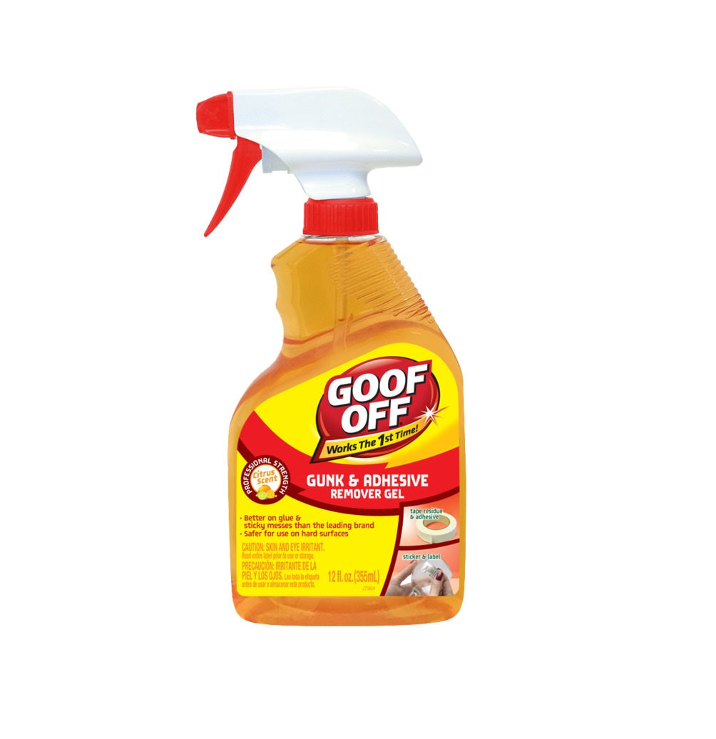 Goof Off FG796 Gunk and Adhesive Remover Gel, 16 Oz