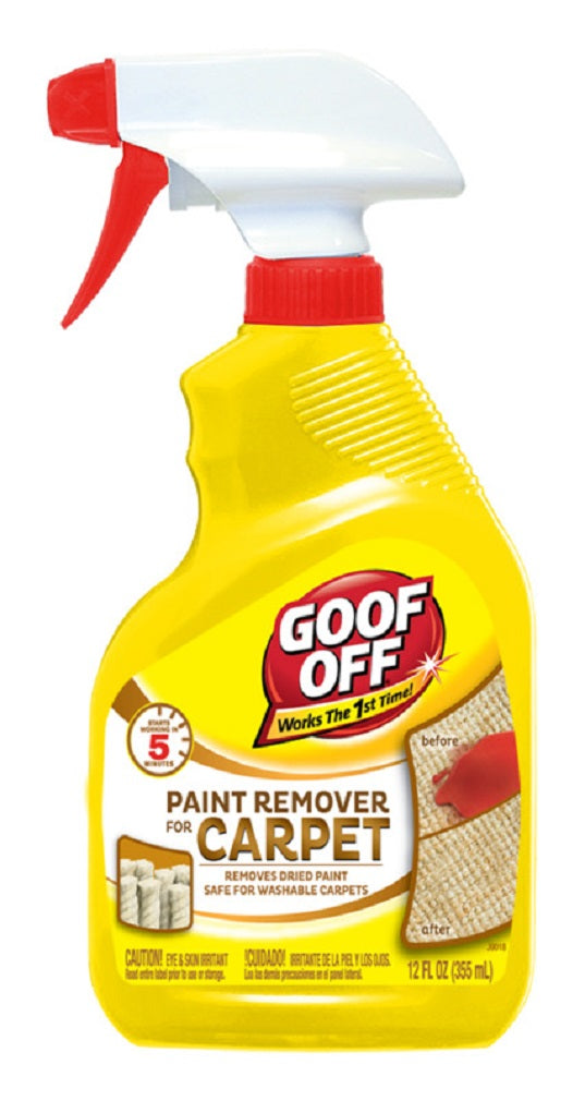 Goof Off FG910 Paint Remover for Carpet, 12 Oz