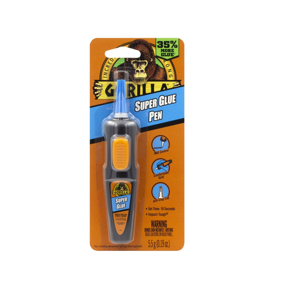 Gorilla 104408 High Strength Super Glue Pen, 5.5 Gm
