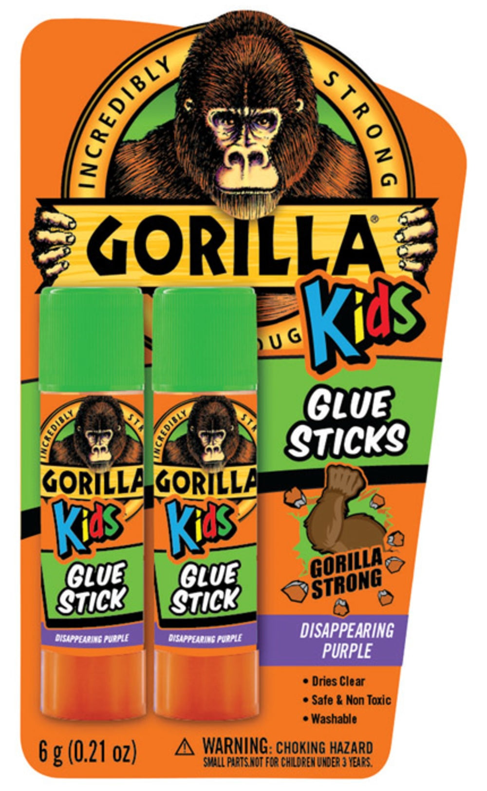 Gorilla 2605202 Kids High Strength Glue Stick
