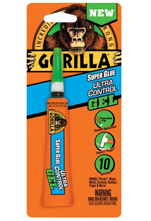 Gorilla 6802502 Ultra Control Super Glue Gel, 15 Gram
