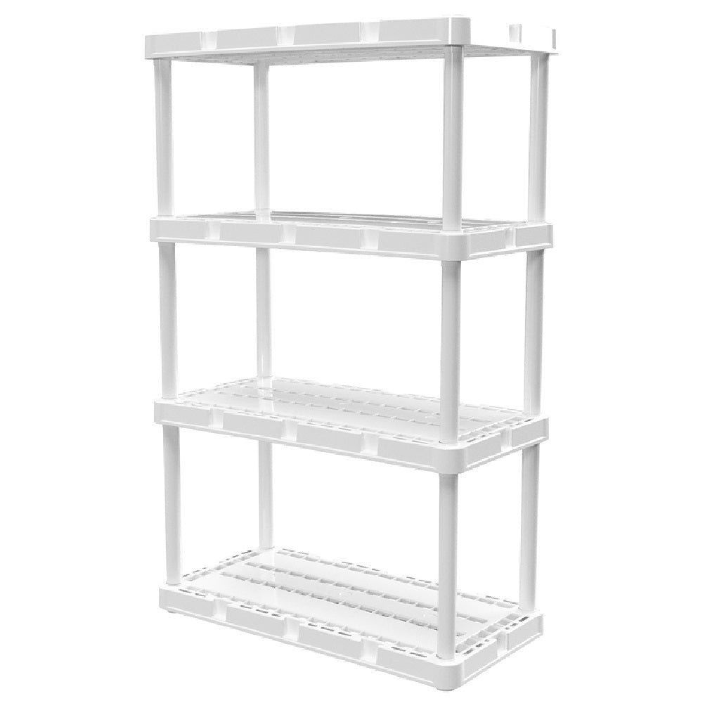 Gracious Living 91088-1C Knect-A-Shelf Shelving Unit, Resin, 48 Inch