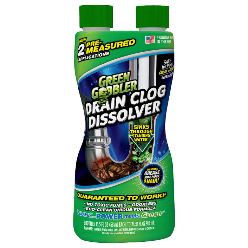 Green Gobbler G8615 Liquid Drain Clog Remover, 15.5 Oz