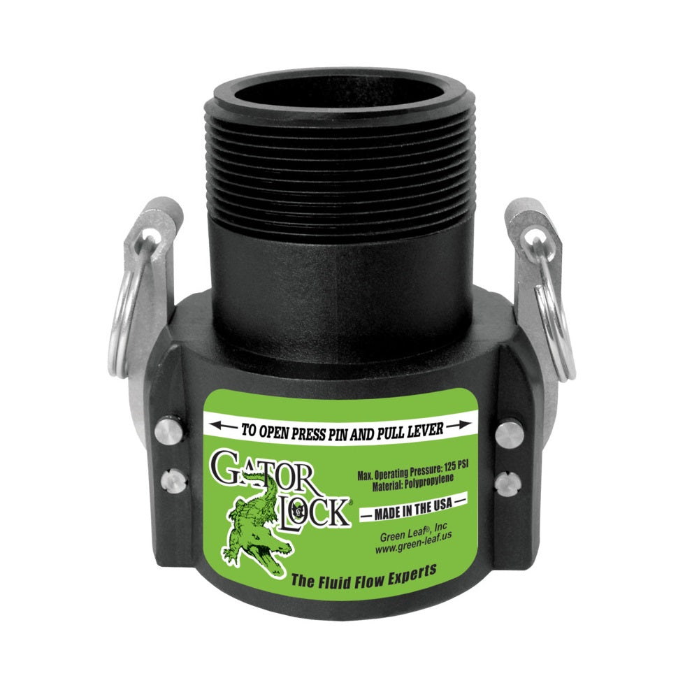 Green Leaf GLP300B CamLock Coupler, Polypropylene