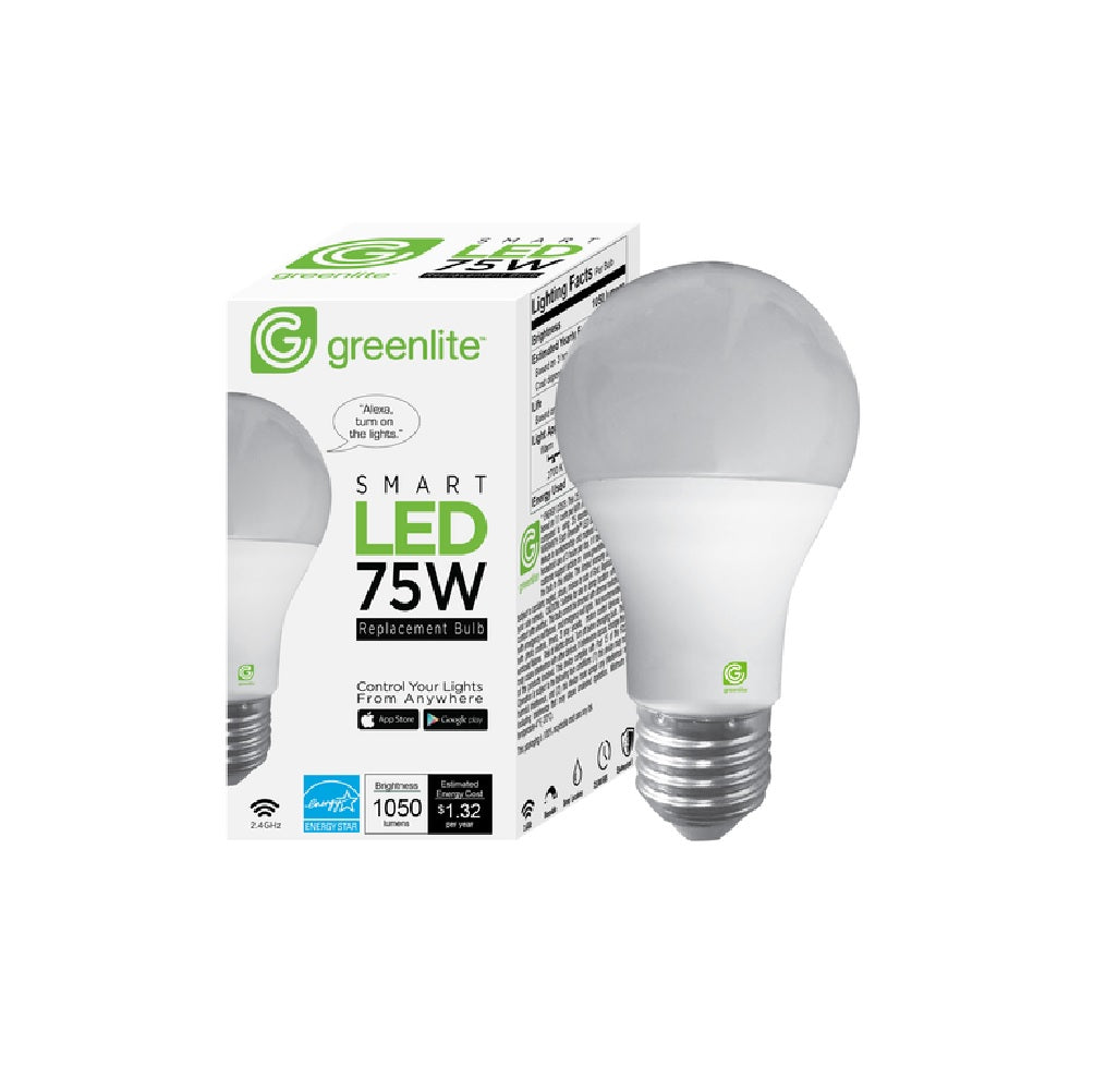 Greenlite 11W/OMNI/SMART1 A19 E26 Smart WiFi LED Bulb, Soft White
