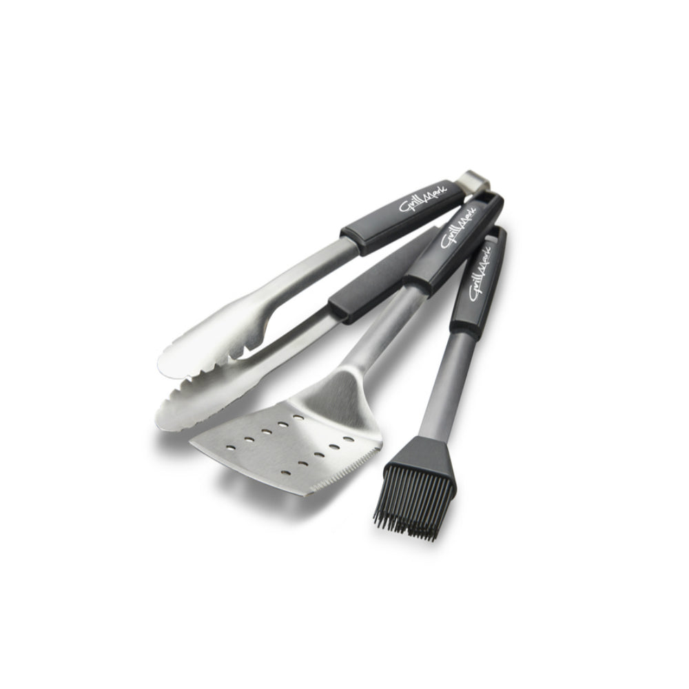 Grill Mark 40043 3 Piece Grill Tool Set, Stainless Steel