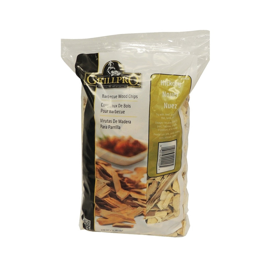 GrillPro 00220 Hickory Barbecue Wood Chips, 2 Lbs