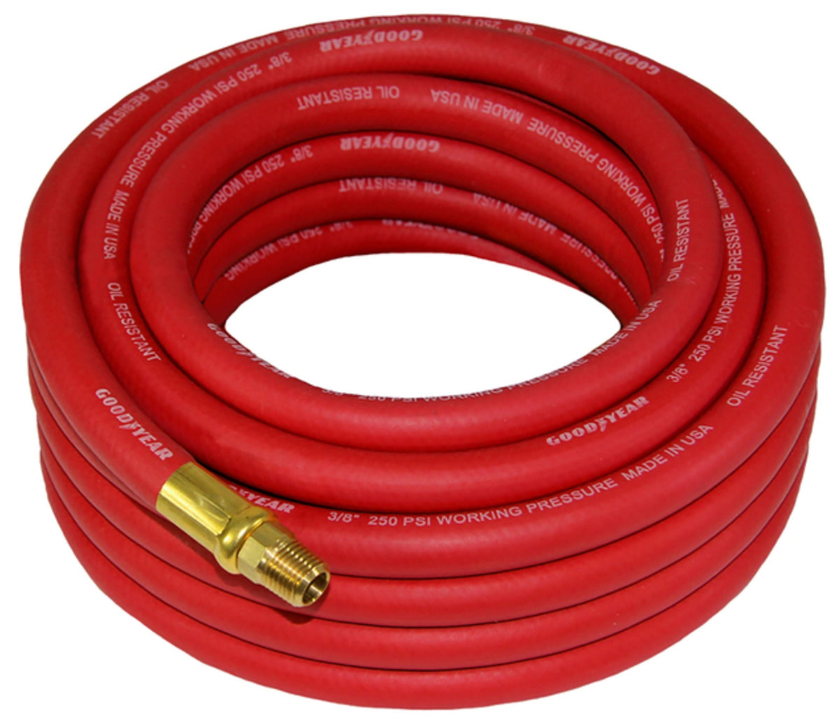 Grip 12185 Goodyear Air Hose, 25' x 3/8", Red