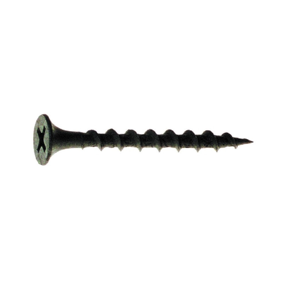Grip-Rite 2CDWS25BK Phillips Drywall Screws, Phosphate, Steel, 2 Inch