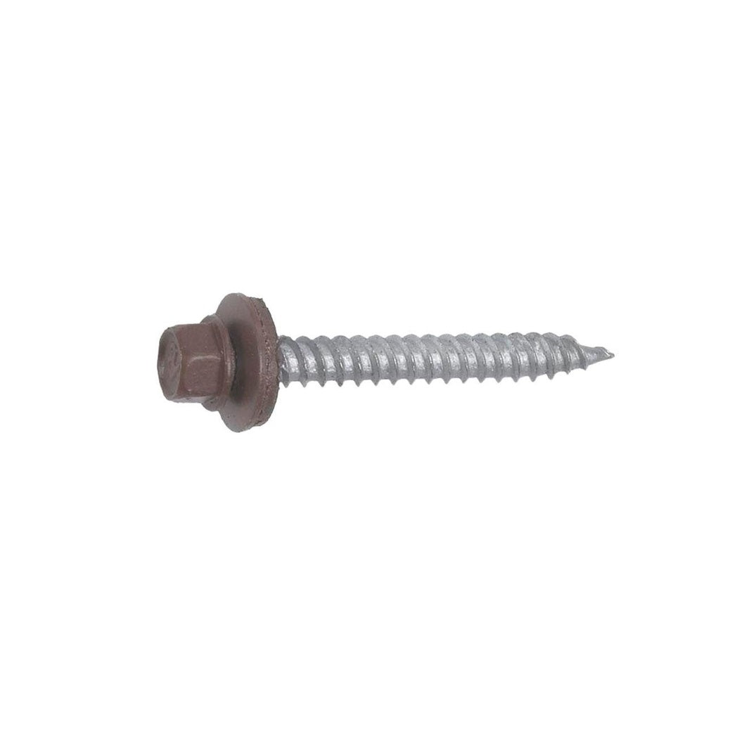 Grip-Rite NHWNW91001BRN Pro-Twist Screws w/Washer, Brown, No. 9 x 1 in, 1 Lb