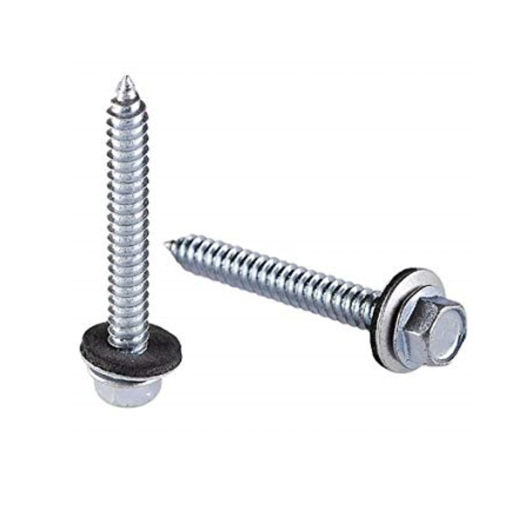 Grip-Rite NHWNW92001 Pro-Twist Sheet Metal Screw, Silver, No. 9 x 2 in, 1 Lb