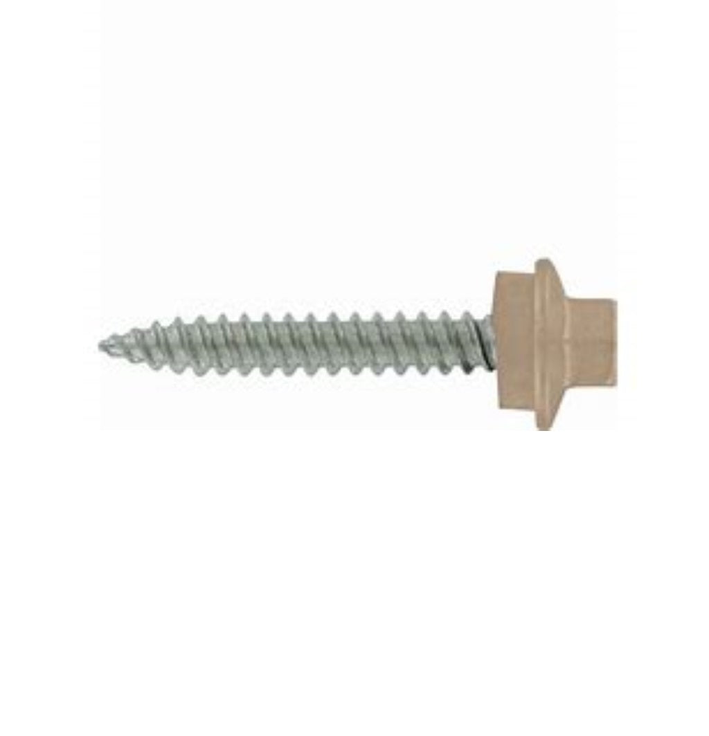 Grip-Rite NHWNW91001TAN Pro-Twist Screws w/Washer, Tan, No. 9 x 1 in, 1 Lb