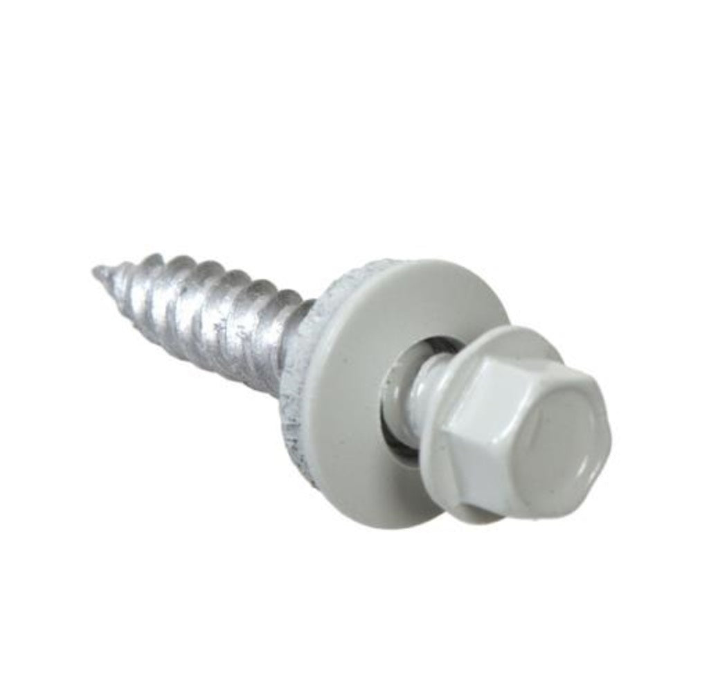 Grip-Rite NHWNW91121WHT Pro-Twist Sheet Metal Screw, White, No. 9 x 1-1/2 in, 1 Lb