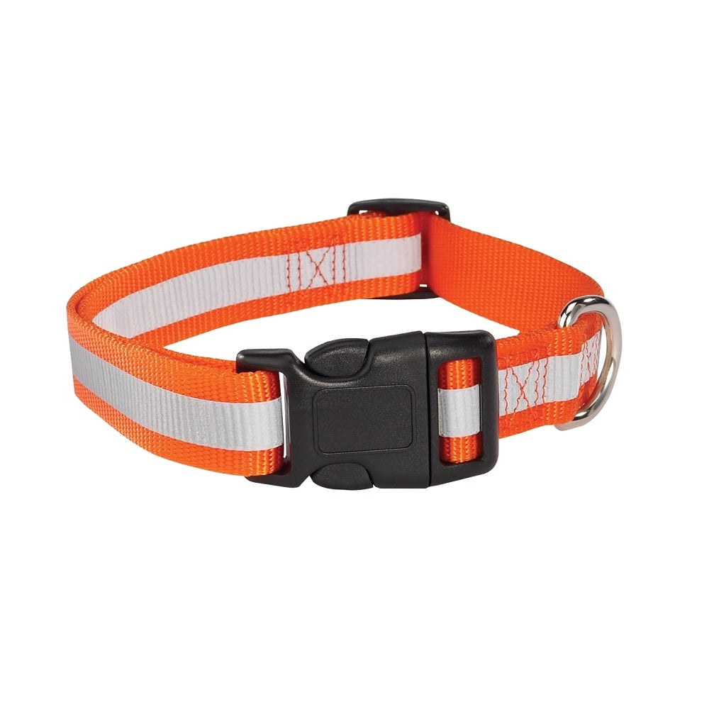 Guardian Gear ZA984 18 69 Reflective Dog Collar, 18 To 26 inch, Orange