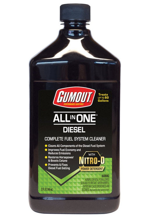 Gumout 510012 All-in-One Diesel Fuel System Cleaner, 32 Oz