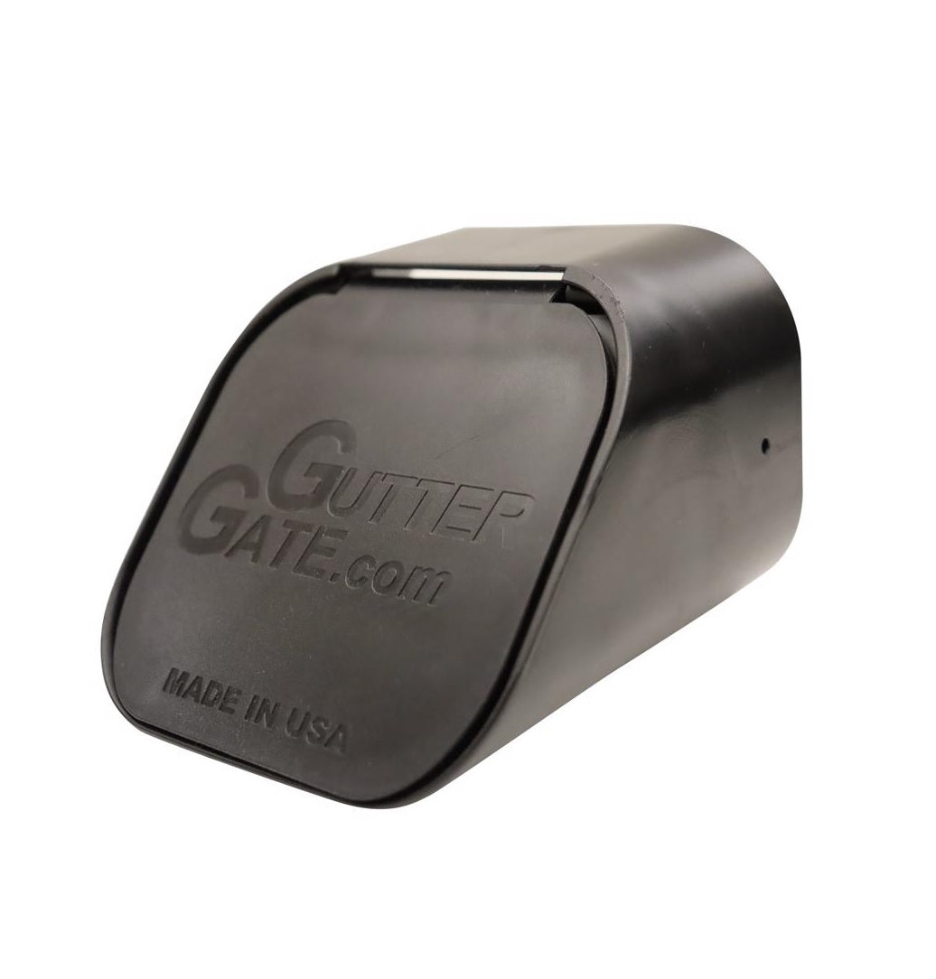 GutterGate GG3X4A-BLACK Rectangular Downspout Adapter, Plastic