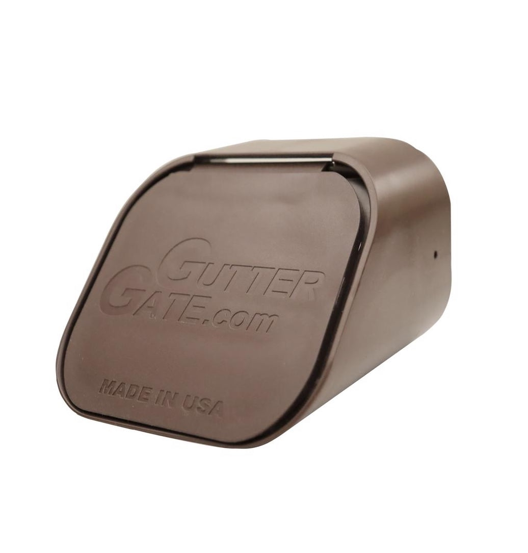 GutterGate GG3X4A-BROWN Rectangular Downspout Adapter, Plastic