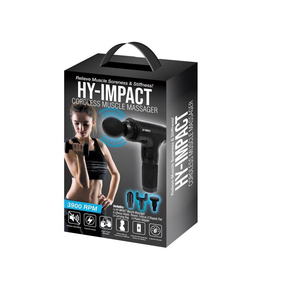 HY-Impact 03110 Cordless Massager, Black