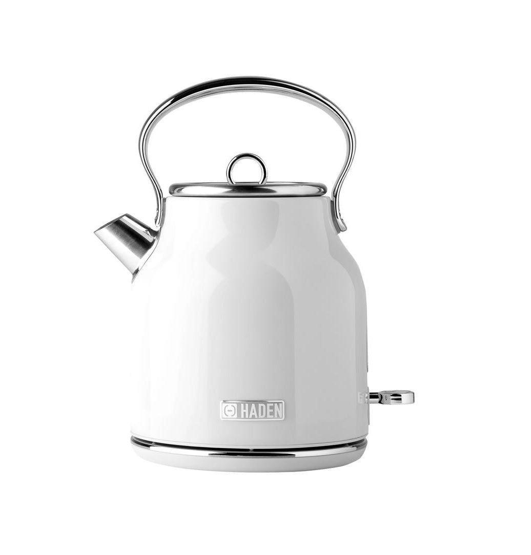 Haden 75012 Heritage Traditional Electric Tea Kettle, Ivory