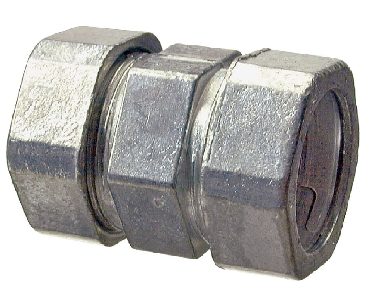 Halex 02210/02410 EMT Compression Coupling, 1 Inch, Zinc