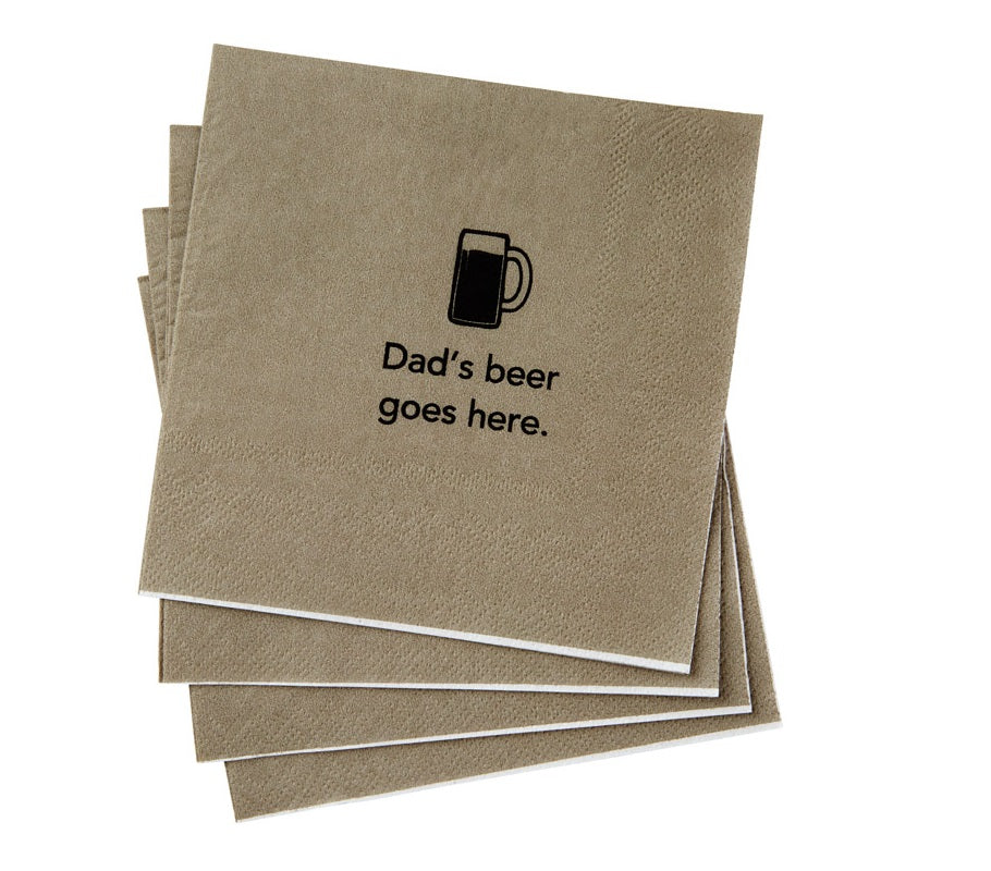 Hallmark 1BRW1027 Dad's Beer Beverage Napkins