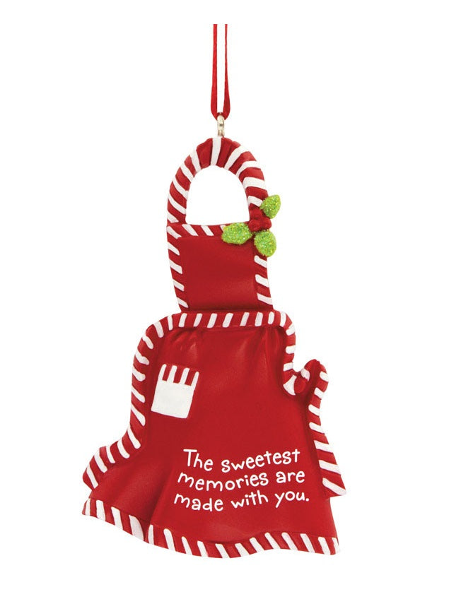 Hallmark 1HAJ1187 Baking Apron Christmas Ornament, Multicolored