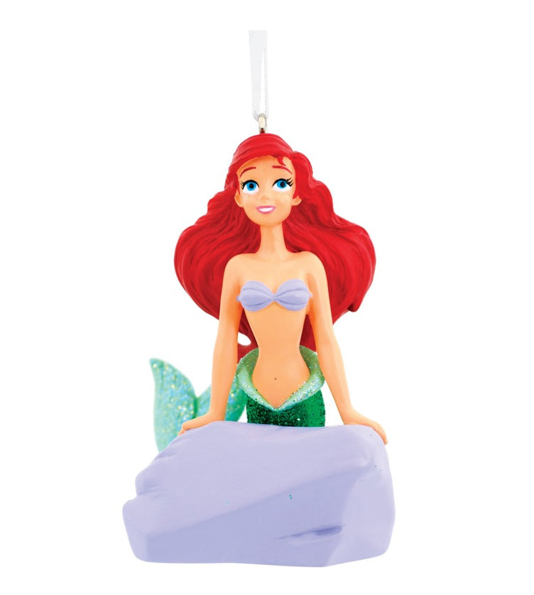 Hallmark 2HCM1012 Ariel Mermaid Christmas Ornament, Multicolored