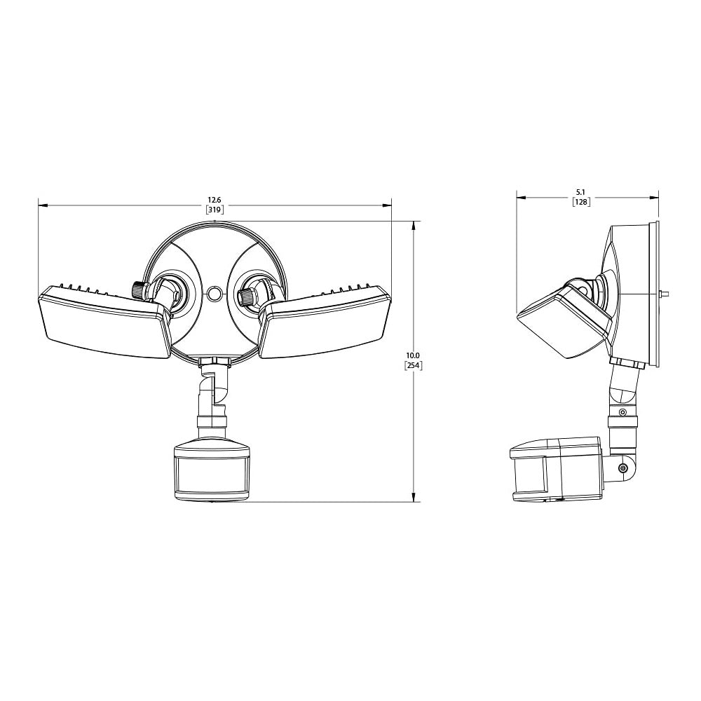 Halo TGS2S402MSRB Motion-Activated LED Floodlight, 20.9 Watts, 120 Volt