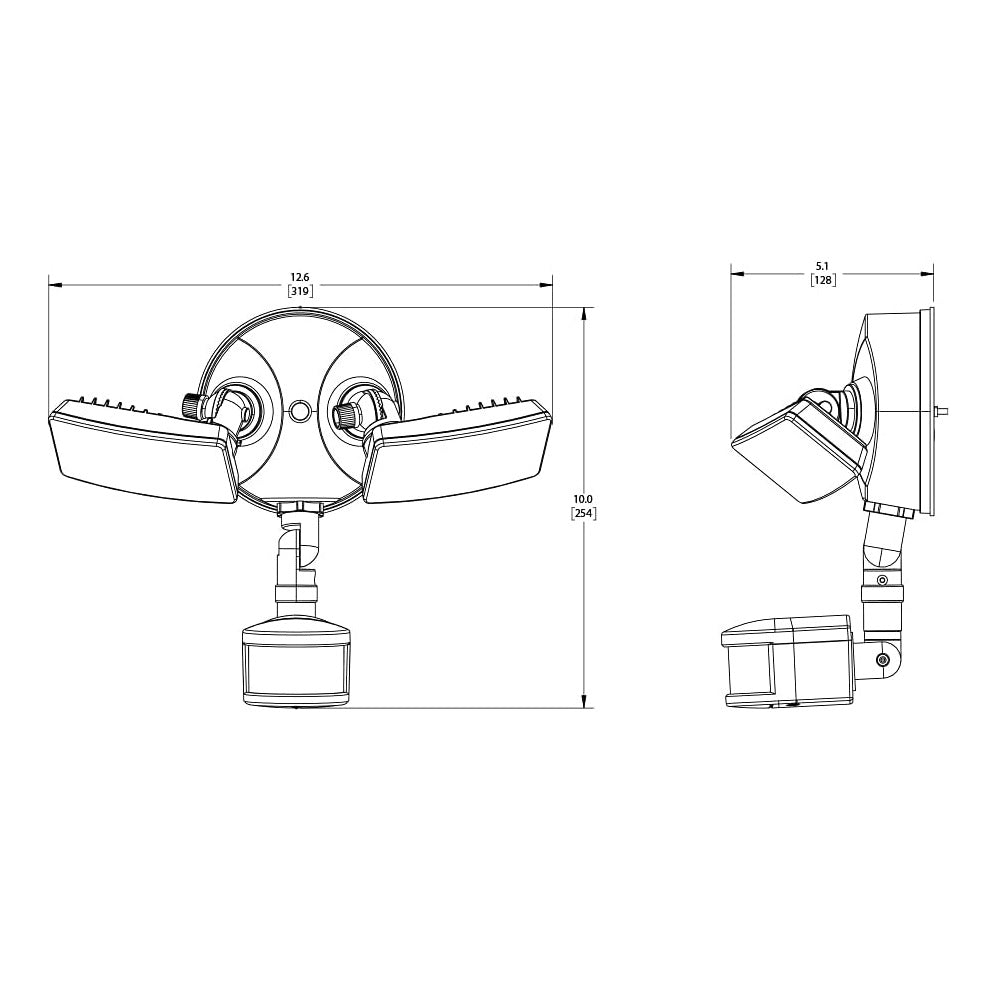 Halo TGS2S402MSRW Motion-Activated LED Floodlight, 20.9 Watts, 120 Volt