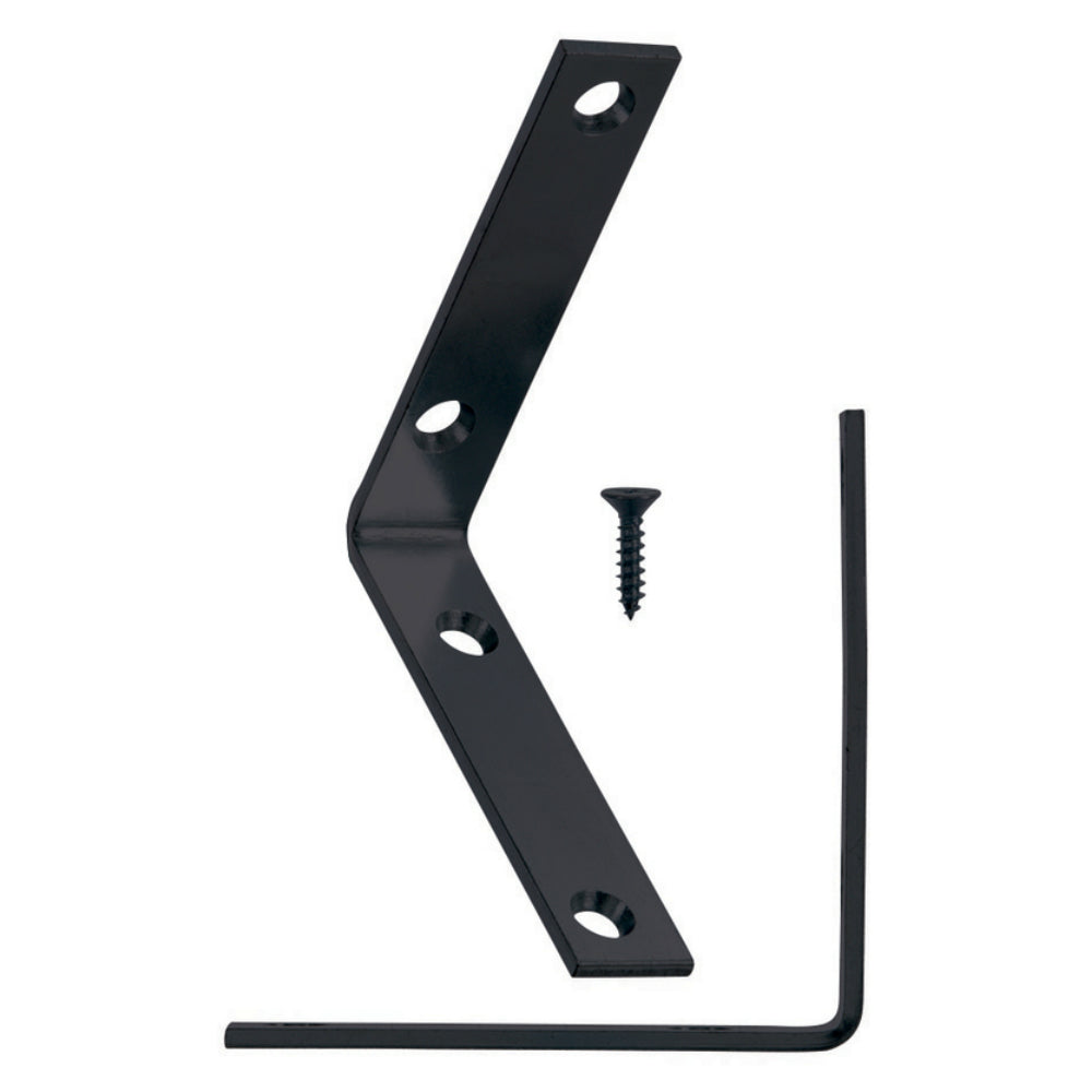 Hampton 01-3404-267 Inside L Corner Brace, Black, 3-1/2 in