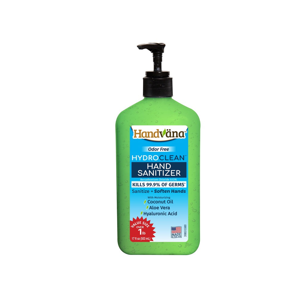 Handvana 14655-6 Hydroclean Hand Sanitizer, 17 Oz