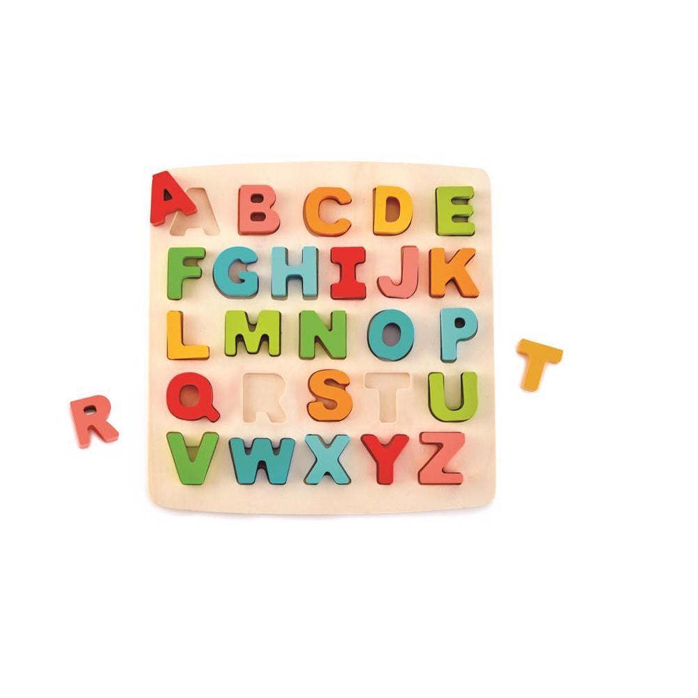 Hape E1551 Chunky Alphabet Puzzle, Wood, Assorted Colors