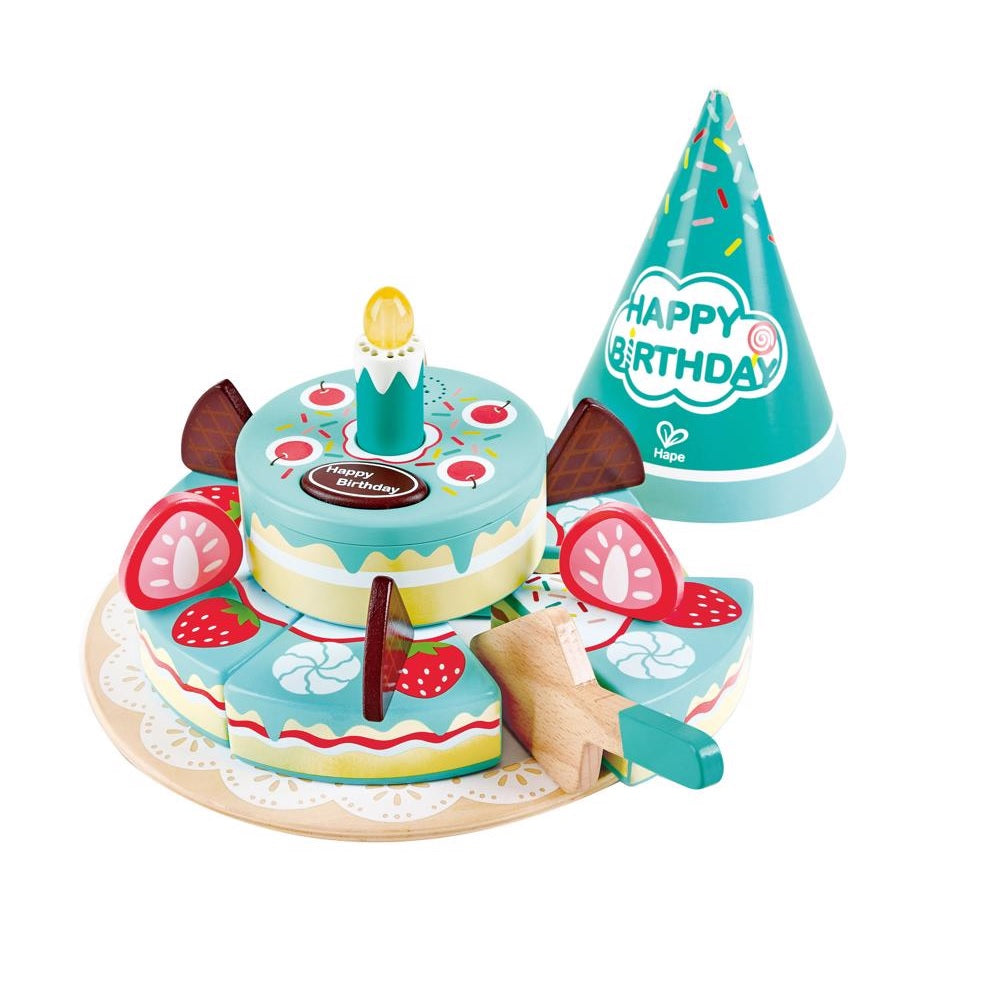 Hape E3180 Interactive Birthday Cake, 16 Pieces